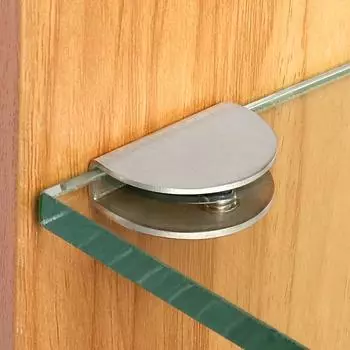 10 регулируемых кронштейнов для стеклянных полок - металлические опорные зажимы для стеклянных или деревянных полок толщиной 6-8 мм - фурнитура для ванной комнаты и витрин 10 Pay