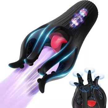 10 режимов вибрации для облизывания языка, мужской вибратор для пениса, мастурбатор, тренажер для пениса, 360°, обернутые в обертку взрослые секс-игрушки для мужчин