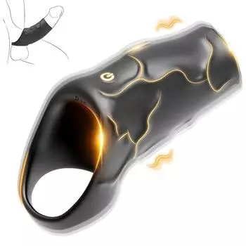 10 режимов вибрации Вибрационный пенис-насадка Кольцо для пениса Кольцо для пениса Стимуляция пениса Вибратор для точки G Секс-игрушки для мужчин