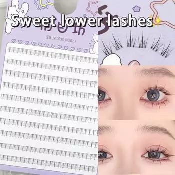 10 рядов 5-7 мм воздушные нижние ресницы сказочные накладные ресницы сегментированные натуральные под ресницами манга нижние ресницы инструмент для макияжа ресниц C&5mm