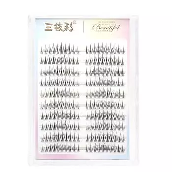 10 рядов искусственных ресниц, одиночные пучки для наращивания, накладные ресницы, принадлежности для макияжа Style 5