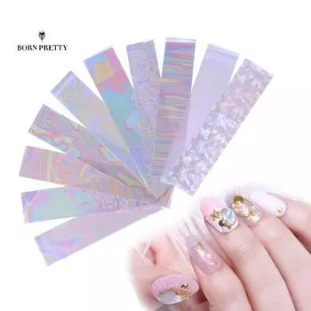 10 рулонов блестящих УФ-украшений для ногтей, гель-лак для ногтей, переводная фольга, наклейки, наклейки для маникюра «сделай сам», декор