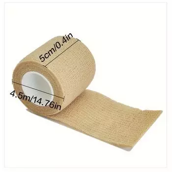 10 рулонов красочных спортивных самоклеящихся эластичных бинтов, лент, эластопластов, для наколенников, пальцев, лодыжек, ладоней, аптечка для домашних животных 2.5cm X 4.8m белый