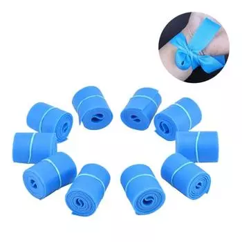 10 рулонов одноразовых жгутов для оказания первой помощи. Жгут без латекса. Жгут для неотложной медицинской помощи. Принадлежности для ухода за больными.