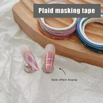 10 рулонов профессиональной маскирующей ленты для нейл-арта, рулоны, креативные направляющие ленты для полосок, инструменты для самостоятельного маникюра
