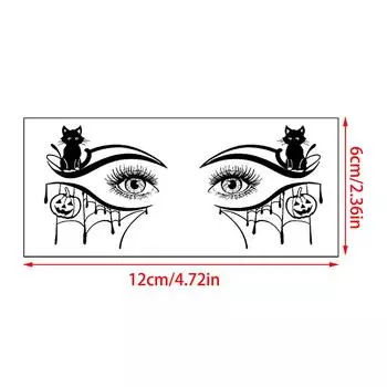 10 съемных временных наклеек для татуировок глаз на Хэллоуин, можно использовать для реалистичных татуировок, водонепроницаемые и устойчивые к поту, макияж на Хэллоуин
