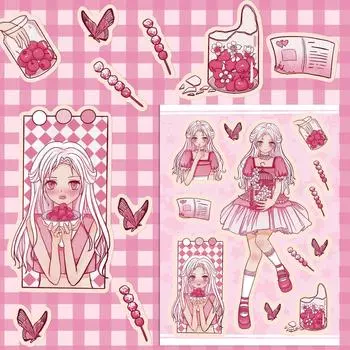 10-секундные объемные наклейки-граффити с красивой девушкой