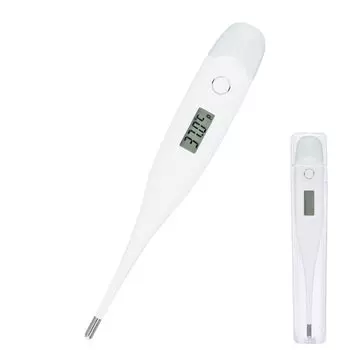 10-секундный термометр IRIS OHYAMA подмышечный термометр белый медицинский прибор сертификация [легкое измерение] DT-701 белый