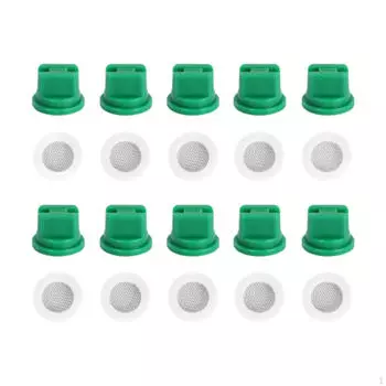 10 сельскохозяйственных распылительных форсунок с фильтрующими кольцами O под углом 110° для эффективной очистки