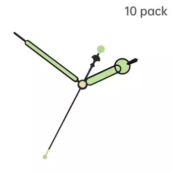 10 Set Aluminum Luminous Clock Hands Glow Kits Wall Clock Repair DIY Universal Fit