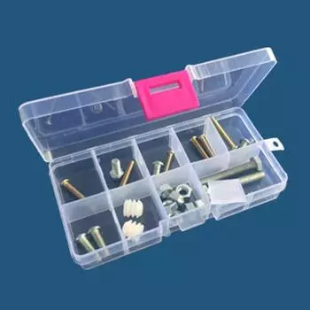 10 сеток, прозрачные бусины, винты, детали, держатель для ювелирных изделий, ящик для хранения инструментов E