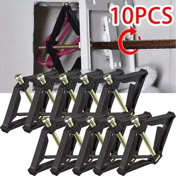 10 комплектов стержней поддержки для реставрации 86-ти кассетных ремонтников, темных коробок, винтовых выключателей, старых коробок для розеток, сменных фиксированных настенных ремонтных коробок 2PCS чёрный