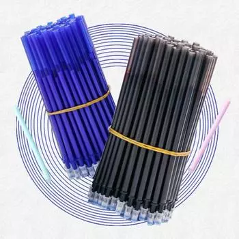 10 шт., 0,35 мм, черные, синие чернила Magics, стираемая гелевая ручка, школьные канцелярские принадлежности 10pcs синий