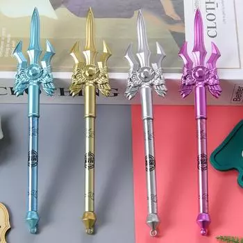 10 шт. 0,5 мм креативная ручка-копье анимация ручка в виде меча милый канцелярский подарок приз ручка в виде оружия синий