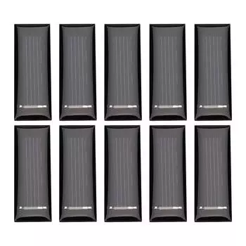 10 шт. 0,5 В 100 мА Мини Портативная Поликристаллическая Солнечная Панель DIY Модуль Питания Зарядное Устройство 53*18 ММ