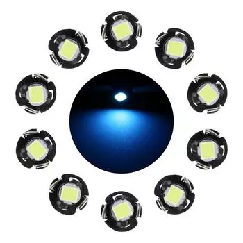 10 шт., 0,5 Вт T3, светодиодная лампа на приборной панели, индикаторная лампа на приборной панели синий