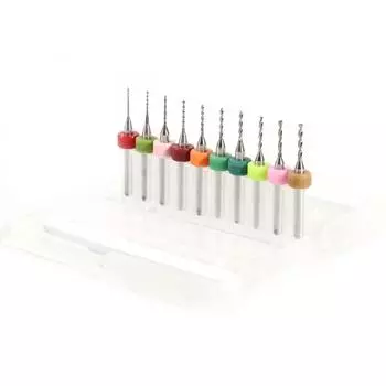 10 шт. 0,6-1,5 мм твердосплавные мини-микросверла для печатных плат с ЧПУ