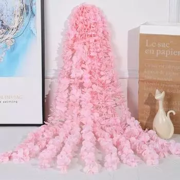 10 шт. 100 см шелковые цветы искусственные цветы гирлянда поддельные глицинии подвесные цветы гирлянды виноградная лоза для вечеринки свадьба украшение сада красный