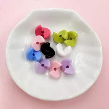 10 шт. 10*12,7 мм модные однотонные акриловые «Жадные бобы» свободные бусины «сделай сам» для браслетов брелок аксессуары ручной работы фиолетовый