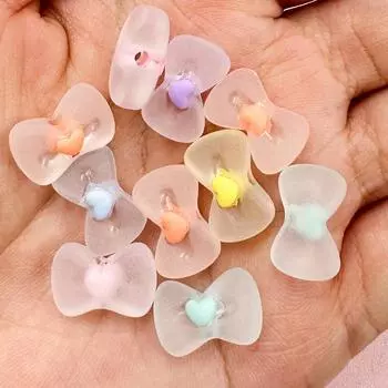 10 шт 10*15,8 мм модные свободные матовые банты бусины для DIY браслеты брелок ожерелье изготовление ювелирных изделий для ювелирных аксессуаров оранжевый