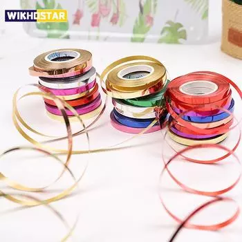 10 шт. 10 м 5 мм лента для воздушных шаров лазерная цепочка для воздушных шаров атласная лента DIY украшение для вечеринки на день рождения свадьба аксессуары для вечеринки A