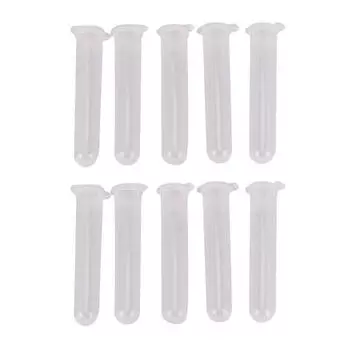 10 шт. 10 мл микроцентрифужная пробирка флакон прозрачные пластиковые флаконы контейнер с защелкивающейся крышкой