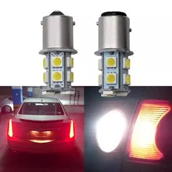 10 шт. 1156 1157 автомобильные лампы заднего хода 5050 13SMD светодиоды указатели поворота хвостовые стробоскопы авто дневная парковка задние лампы багажника DC 12 В Yellow