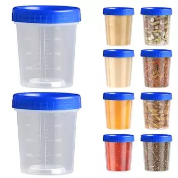 10 шт., 120 мл контейнер для заправки для салата с винтовой крышкой, герметичный многоразовый штабелируемый контейнер для хранения приправ и соуса, многофункциональная мерная чашка 10 pcs