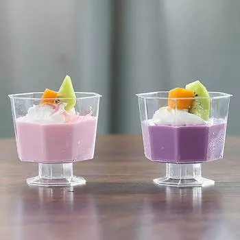 10 шт. 120 мл мини-стаканчики для десерта маленькие стаканчики для десерта свадебные пластиковые бокалы для вина на ножках для подачи мелочей закуски