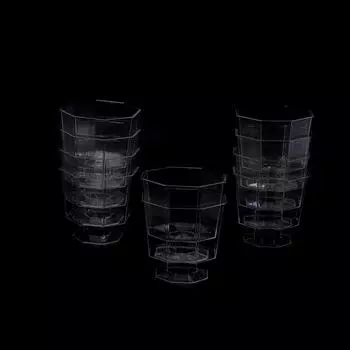 10 шт. 120 мл мини-стаканчики для десерта маленькие стаканчики для десерта свадебные пластиковые бокалы для вина на ножках для подачи мелочей закуски