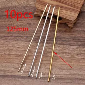 10 шт. 125/150 мм Металлические железные заколки для волос Заготовка Основа для установки Палочка для волос для женщин Ювелирные изделия Оптом Фурнитура Компоненты DIY Аксессуары
