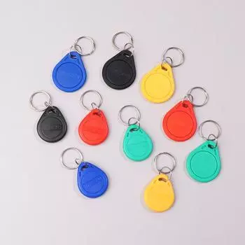 10 шт. 125 кГц только для чтения Rfid Rfid Tk4100 Em4100 смарт-чип бесконтактные брелоки смарт-безопасный вход в дверь идентификатор доступа брелок токен тег L синий