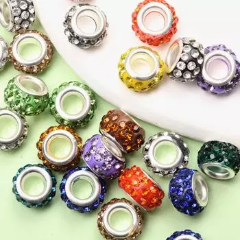10 шт. 12 мм акриловые кольца-сверла свободные бусины для изготовления ювелирных изделий DIY ожерелье кулон браслет ремесла ювелирные аксессуары 12mm 10Pcs