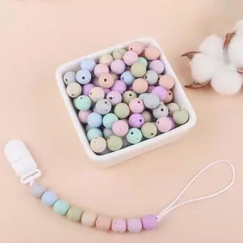 10 шт., 12 мм, однотонные силиконовые бусины, универсальные, легкие, надежные, практичные, круглые бусины для прорезывания зубов, товары для детей фиолетовый