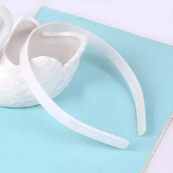 10 шт. 12 мм пустые однотонные пластиковые ободки для волос, аксессуар для DIY