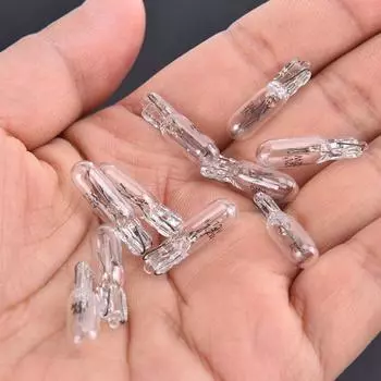 10 шт. 12 В 1,2 Вт T5 стеклянная лампочка приборной панели приборная панель стоп-сигналы 1