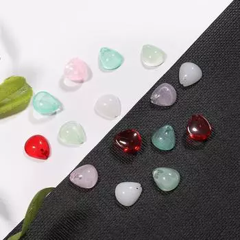 10 шт. 12x10 мм маленькая ложка-цветок подвески стеклянные бусины для изготовления ювелирных изделий DIY браслет ожерелье серьги аксессуары