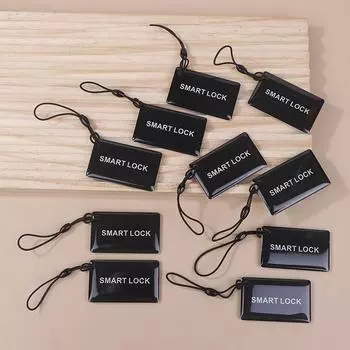 10 шт. 13,56 МГц IC-карта Tuya Ttlock Ble Электронная интеллектуальная карта дверного замка Цифровые интеллектуальные замки с отпечатками пальцев Разблокировка Маленькая Rfid-карта чёрный