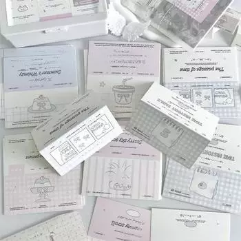 10 шт. 13 см конфетного цвета складная открытка голова кавайная девушка Kpop Idol 3-дюймовая фотокарточка DIY упаковочная сумка декоративная открытка верхняя часть