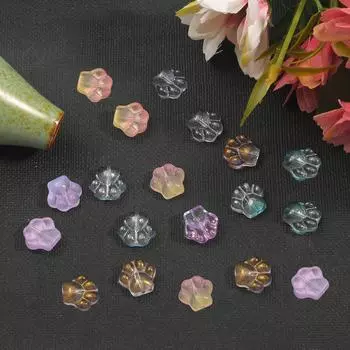 10 шт. 13x14 мм красочные кошачьи коготь свободные стеклянные бусины аксессуары для рукоделия для изготовления ювелирных изделий своими руками светло-синий