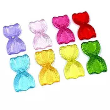 10 шт 14*26 мм акриловые прозрачные бусины-бабочки свободные бусины-разделители для украшения своими руками изготовление ювелирных изделий ручной работы оранжевый