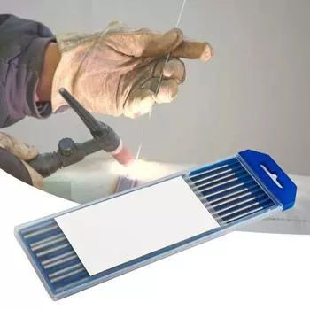 10 шт., 150 мм, сварочная игла, профессиональное электрическое сопротивление, лантановые, вольфрамовые, синие вольфрамовые электроды 1.6mm