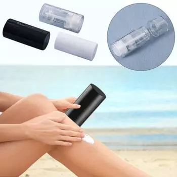 10 шт. 15/30/50 г пустой контейнер для дезодоранта DIY солнцезащитный крем многоразовый флакон многоразовый закручивающийся дно наполнитель пластиковый косметический бальзам для губ тюбик 15g чистый