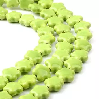 10 шт. 15 мм красочные блестящие блестящие бусины в форме цветка звезды из фарфора для изготовления ювелирных изделий своими руками as the picture