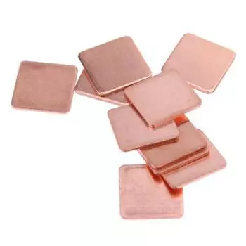 10 шт., 15 мм x 15 мм, прочный медный радиатор, прокладка для радиатора, термопрокладки для ноутбука 0.3mm