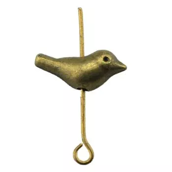 10 шт., 15x6x5 мм, бусины с маленькими отверстиями в форме птицы, античная бронза, подарки для мужчин, бренд: WYISYWG