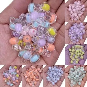 10 шт. 16*12 мм DIY ремесла прозрачный кролик форма ожерелье браслет для изготовления ювелирных изделий ярких цветов унисекс акриловый кулон свободные бусины бусы разноцветный