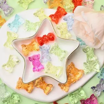 10 шт. 16*24,2 мм бусины конфеты модные прозрачные акриловые аксессуары для кристаллов DIY телефонная цепочка материал для изготовления ювелирных изделий ручной работы разноцветный