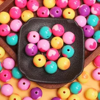 10 шт., 16 мм, модные акриловые однотонные двухсторонние круглые бусины в форме сердца любви, ювелирные изделия «сделай сам», аксессуары для изготовления браслетов и ожерелий фиолетовый