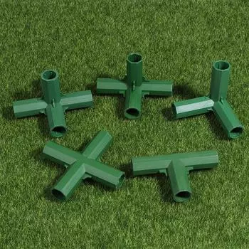 10 шт. 16 мм ПВХ устойчивая опора зеленая прочная тепличная рама строительный соединитель прямоугольный 3 4 5-контактный соединитель садовый инструмент